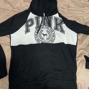 VS Pink Black Hoodie